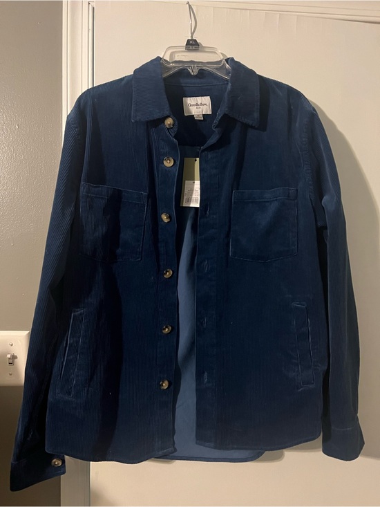 Goodfellow & Co Other - NWT Goodfellow & Co Navy Corduroy Shirt Jacket